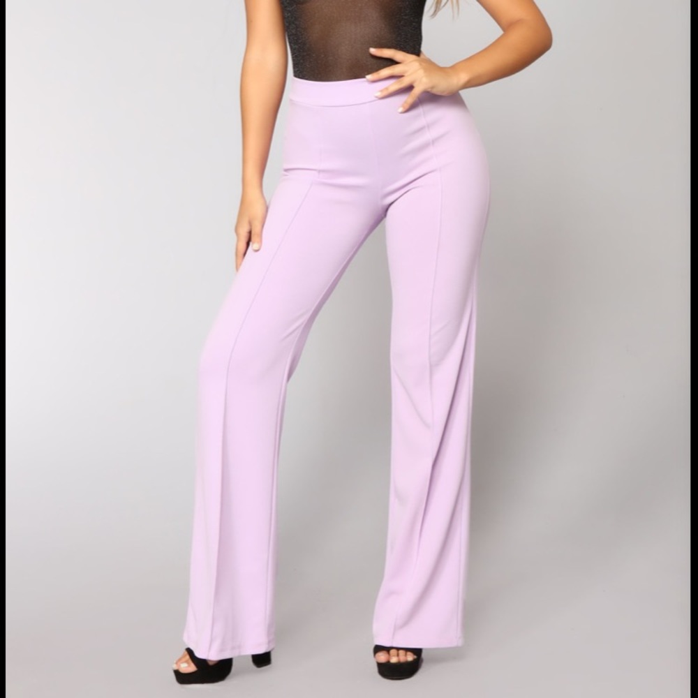 Victoria High Waisted Dress Pants - Lavender
